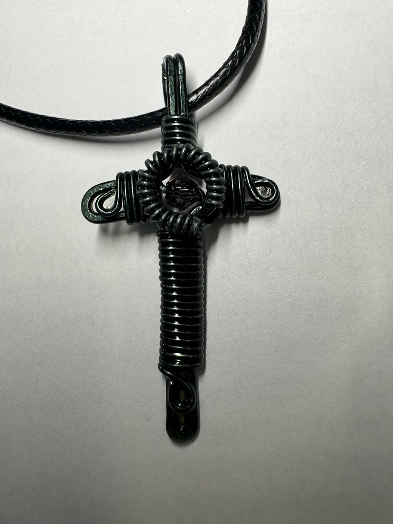 Black Cross Necklace